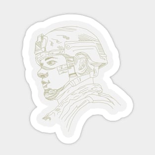 Memorial Day Soldier Sticker